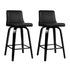 2x Wooden Leg Bar Stool Set Kitchen High Chair Seating Home Office Cafe